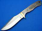 Clip Point Knife Making Hunting Fixed Blade Blank with Brass Finger 