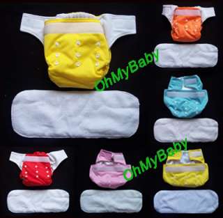 100 cloth Diapers cover insert velcro organic prefold  