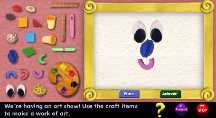 this latest blue s clues game stresses art awareness imagination and 