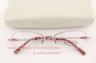 Brand New COACH Eyeglasses Frames 123 CALISTA LIGHT ROSE 100% 