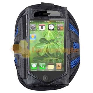   Bike Bicycle Holder+Blue Sport Gym Armband Case for Apple iPhone 4 4S