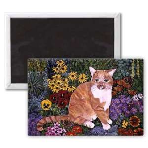  The Carpenters Cat by Hilary Jones   3x2 inch Fridge 