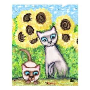  Siamese Caterpillar Cats Giclee Poster Print by Jamie 