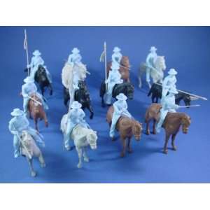  Alamo Playset Mexican Round Hat Cavalry Set of 12 in 