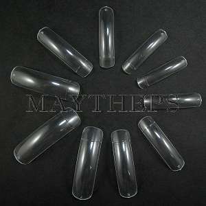 100 Clear False French Nail Tips Super Upper Arch Curve  