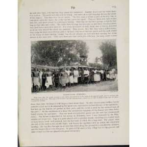  Fiji Purification Ceremony Photo Print C1931 Old Custom 