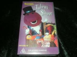 BARNEYS TALENT SHOW VHS VIDEO PAL~ A RARE FIND~  