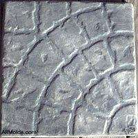 Curved Cobblestone concrete cement stepping stone mold.  