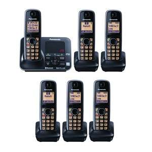 Panasonic KX TG7624B + 2 KX TGA410B Handsets Bluetooth Cordless Phone 