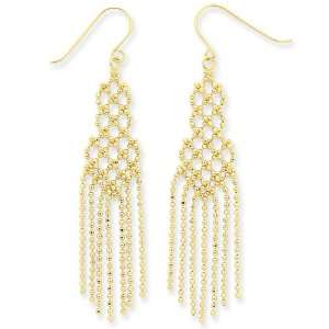  14K Bead Chain Earrings Jewelry