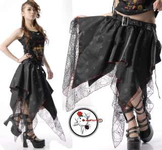 Gothic Lolita Spider Web LAYER Waltz Dancer Bag Skirt  