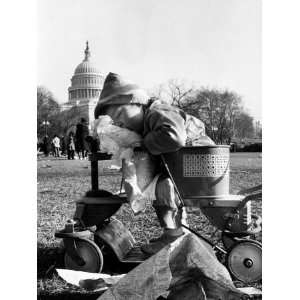  Child Sleeping in Stroller During Celebrations for the 