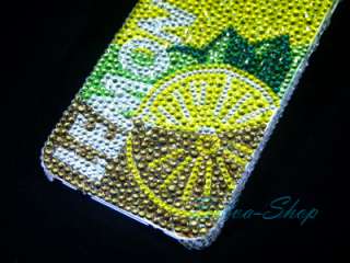 Bling Crystal Lemon Tea iPhone 4 / 4S Case using Swarovski Elements 