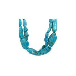 Chunky Two Strand Turquoise Beaded Necklace Everything 