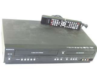 AS IS MAGNAVOX ZV457MG9 DUAL DECK DVD VCR COMBO PLAYER 053818570746 
