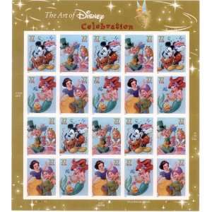   The Art of Disney Celebration Collectible Stamp Sheet 