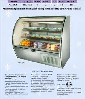 New Leader Refrigerated High Deli Meat Display Case 60  