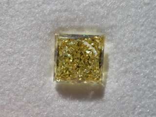   Princess Cut Fancy Yellow VVS2 GIA Stunning R4171 Diamonds by Lauren