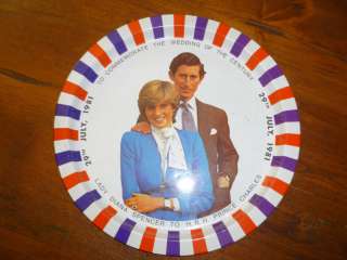 Lady Diana, Prince Charles commemorative wedding plate  