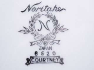 COURTNEY Noritake White Gold China Cup & Saucer set  