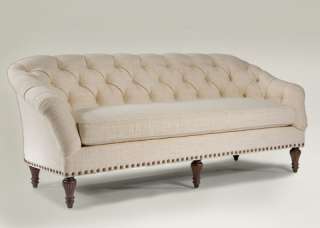 Chestnut/Ivory Louis Sofa Couch  