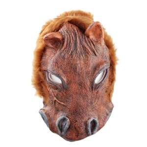  Brown Soft Rubber Horse Face Mask Halloween Costume New Toys & Games