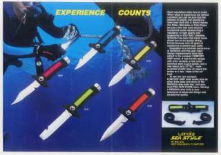 1991 Wenoka Sea Style scuba diving knife knives ad  