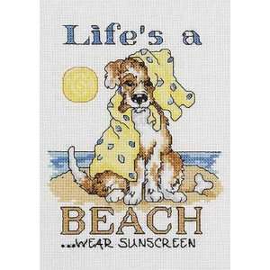  Lifes A Beach Counted Cross Stitch Kit