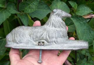 vintage Fence Gate Metal Dog Ornament Topper Finial Collie Afghan 