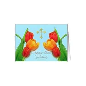  Tulips and Cross, Easter Card for God Family Card Health 