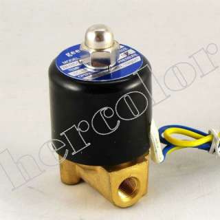 12V 1/8 Electric Solenoid Valve for Air Water Gas Oil  