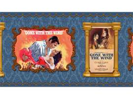 Gone With The Wind Movie Drama Classic Stripe Qt Fabric  