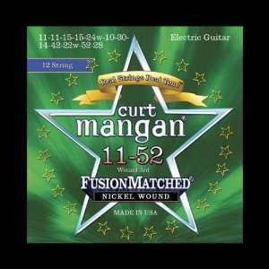  Curt Mangan Fusion Matched Nickel Wound 12 String Electric Strings 
