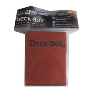    5 Ultra Pro Metalized Deck Boxes   Hot Red