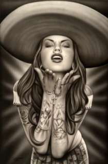  Ranchera by Spider Tattoo Art Canvas Giclee Print
