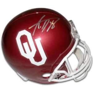  Adrian Peterson Autographed Helmet  Details Oklahoma 