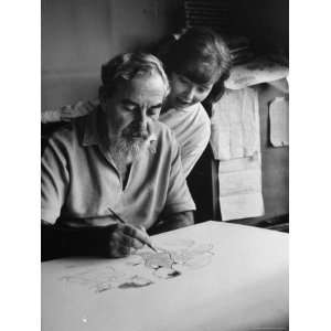  Cartoonist of American Theater Personalities Al Hirschfeld 