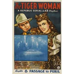 The Tiger Woman Poster Movie 27 x 40 Inches   69cm x 102cm Allan Lane 