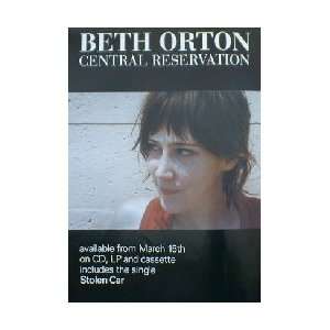  BETH ORTON Central reservation Music Poster