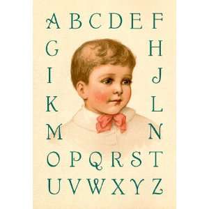 Big Boys Alphabet 20X30 Canvas Giclee