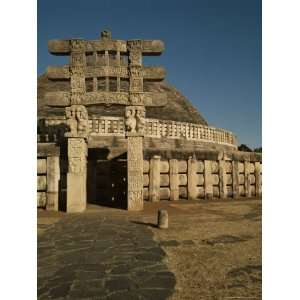 The West Gate, Torana, Great Stupa, Sanchi, Unesco World Heritage Site 