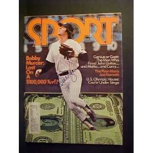 Bobby Murcer New York Yankees Autographed August 1973 Sport Magazine