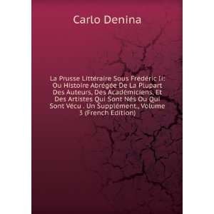   cu . Un SupplÃ©ment., Volume 3 (French Edition) Carlo Denina Books