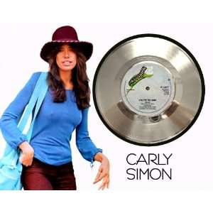 Carly Simon Your So Vain Framed Silver Record A3