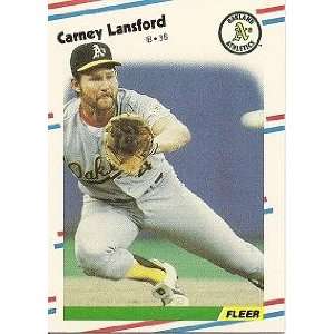  1988 Fleer #285 Carney Lansford