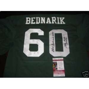 Chuck Bednarik Signed Uniform   hof Jsa coa   Autographed NFL Jerseys