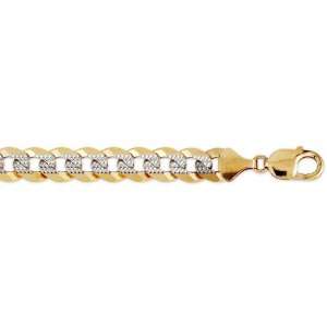  11mm White Pave Curb (Cuban Link) Jewelry