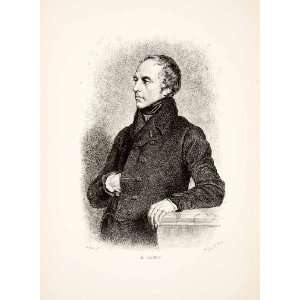  1881 Wood Engraving Francois Guizot French Historian Prime 