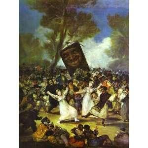FRAMED oil paintings   Francisco de Goya   32 x 42 inches   The Burial 