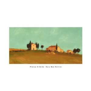  Pienza Hillside by Gary Max Collins. Size 8.00 X 16.00 Art 